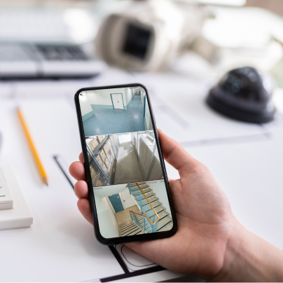Roanoke security camera feed on cell phone